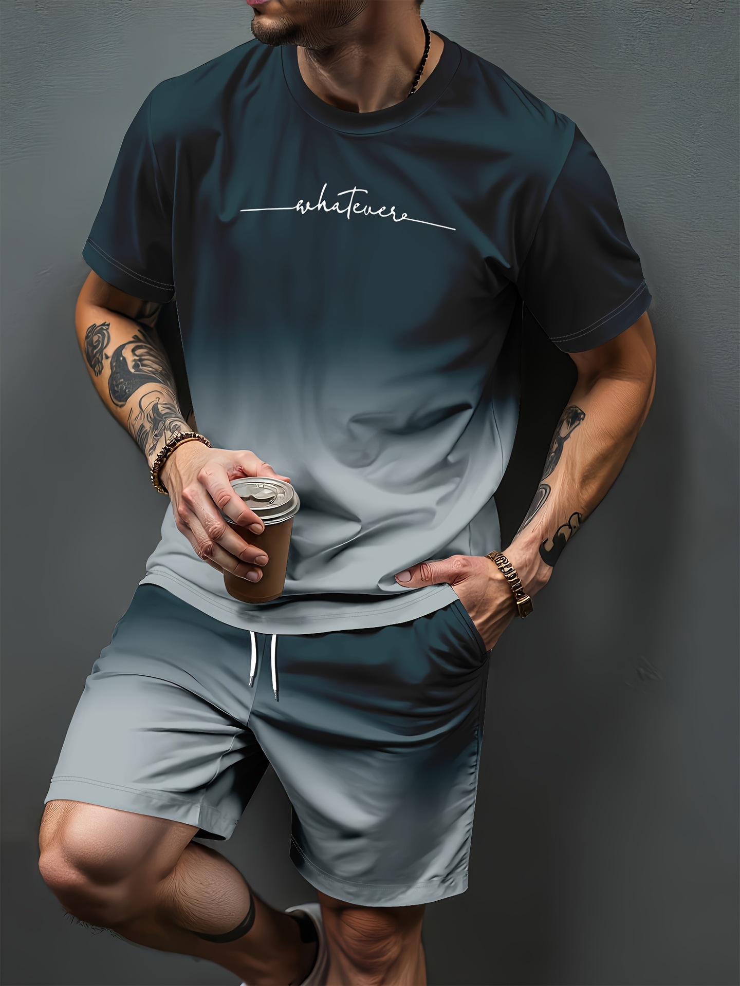 3D Printing Kit - Conjuntos de Roupas Esportivas com Estampa