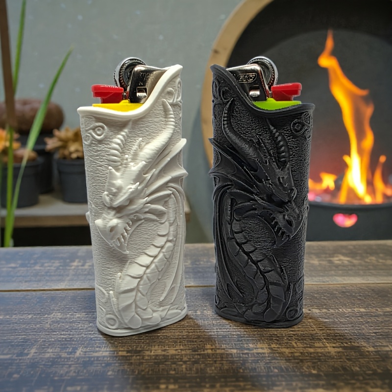 3D Printing Examples - Capa Protetora para Isqueiro com Dragão