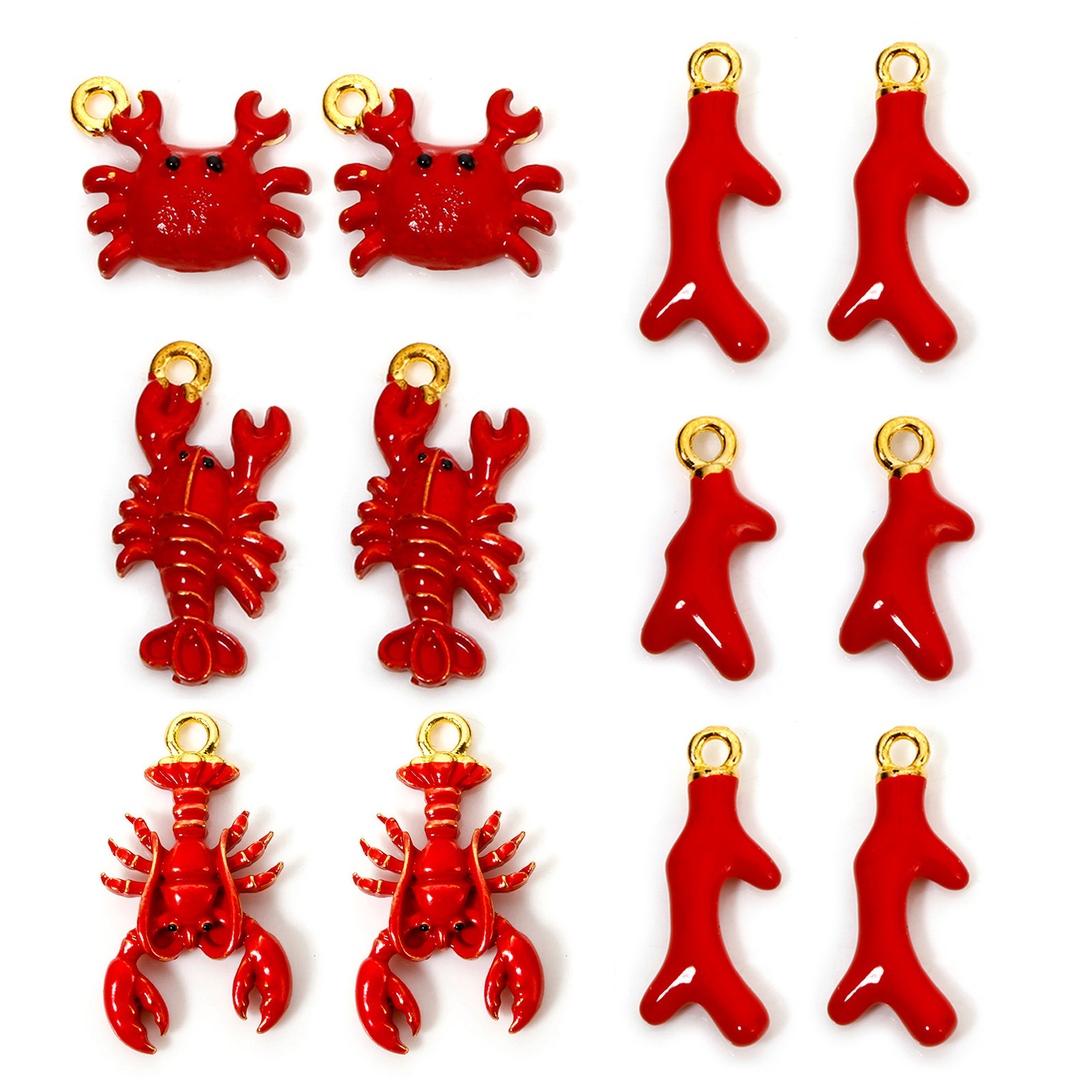 3D Printing Jewellery - 10 pçs liga de zinco oceano