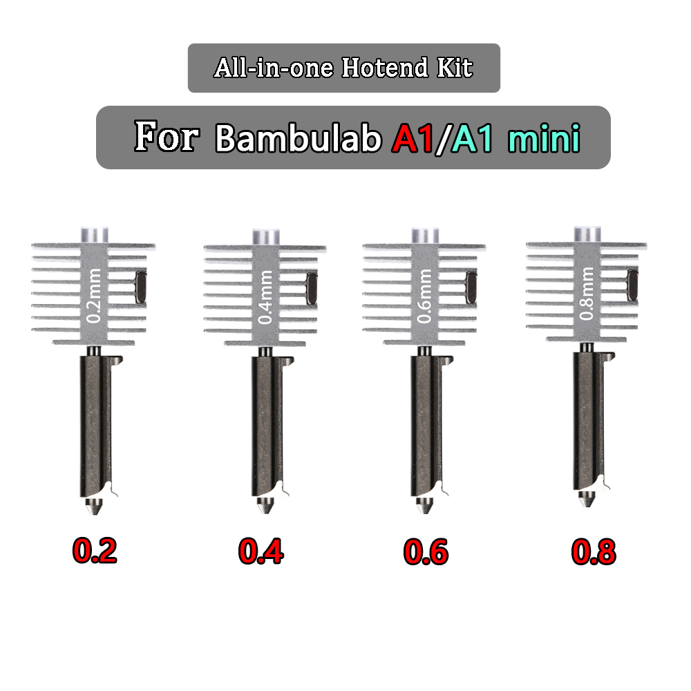 3D Printer Hotend Kit - Kit Hotend Aprimorado para Bamb Lab