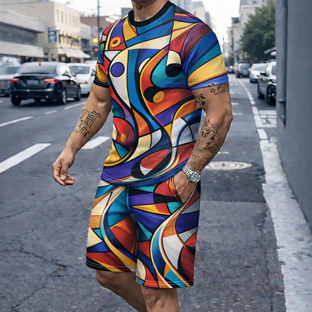 3D Printing Kit - Conjunto Masculino de 2 Peças: Camisetas