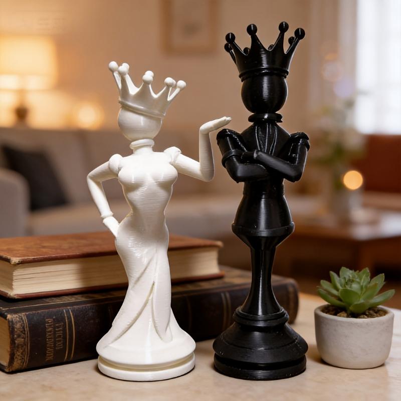 3D Printing Cafe - Estátuas de Casal Rei e Rainha