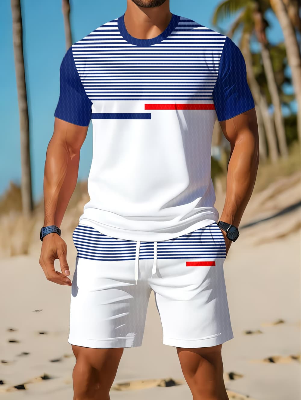 3D Printing Kit - Conjunto Masculino Casual de Verão 2026: