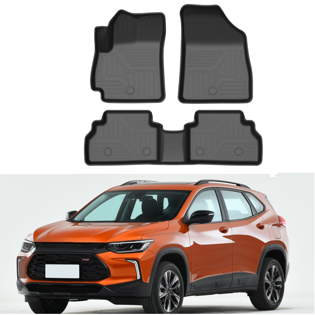 3D Printing Tpe - Tapetes de Chão para Chevrolet Tracker