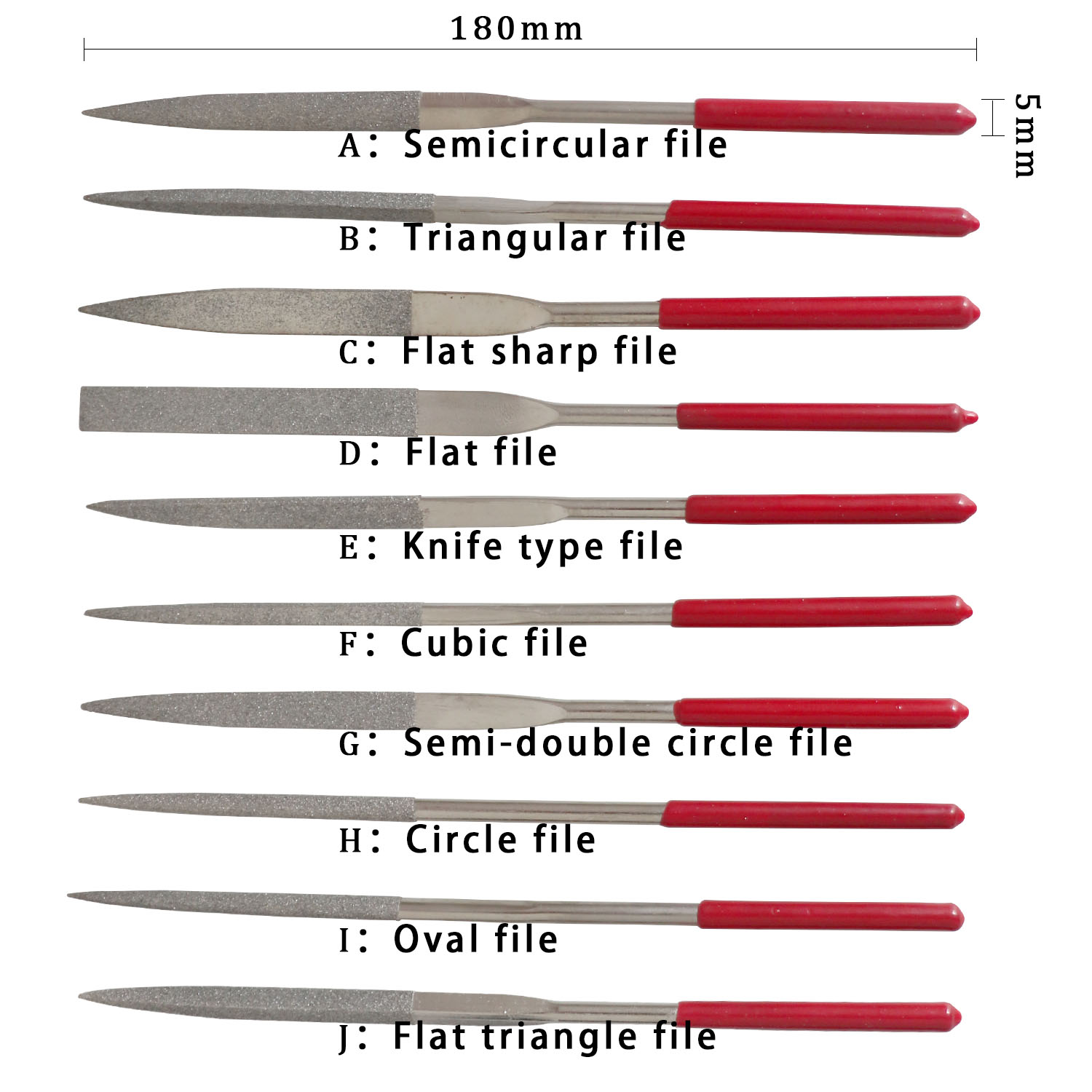 Conjunto de 10 Limas de Diaman - 3D Printing File Free avaliação e preço