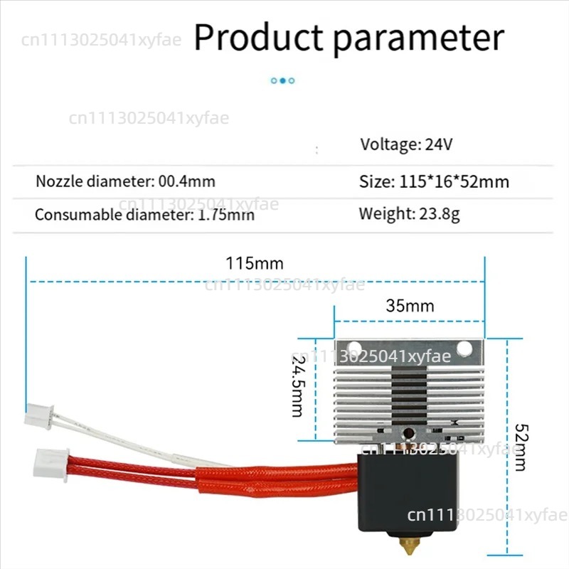 Kit Hot End para Impressora 3D - 3D Printer Hotend Kit avaliação e preço
