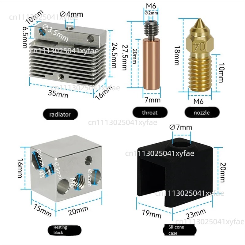 Kit Hot End para Impressora 3D - 3D Printer Hotend Kit avaliação e preço
