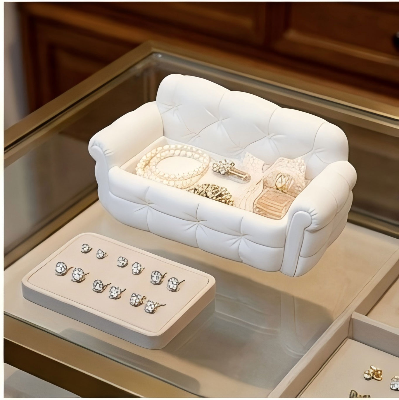 Mini Sofá Bandeja Organizadora - 3D Printing Jewellery avaliação e preço