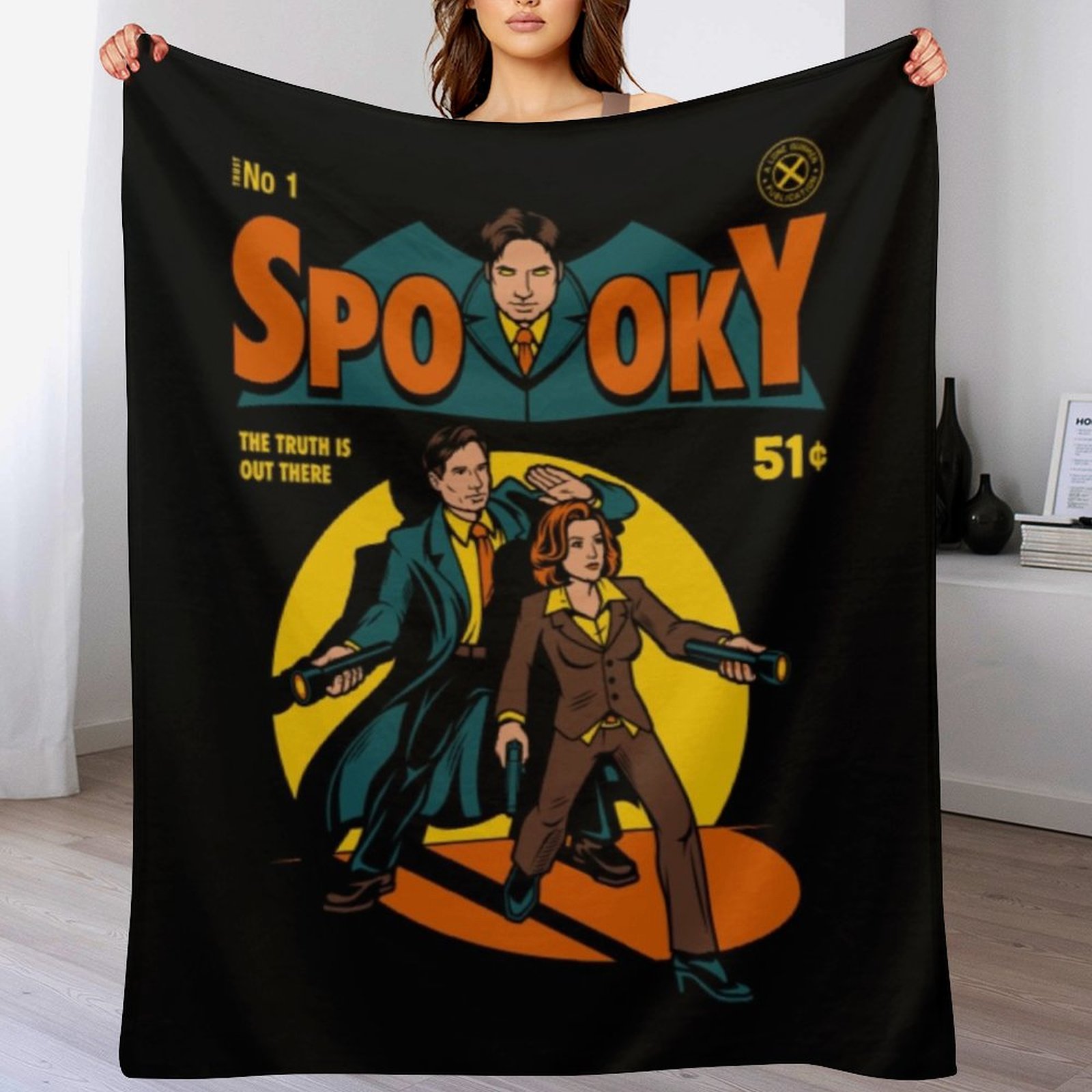 X Files, Spooky Comic Throw Bl - 3D Printing File Free avaliação e preço