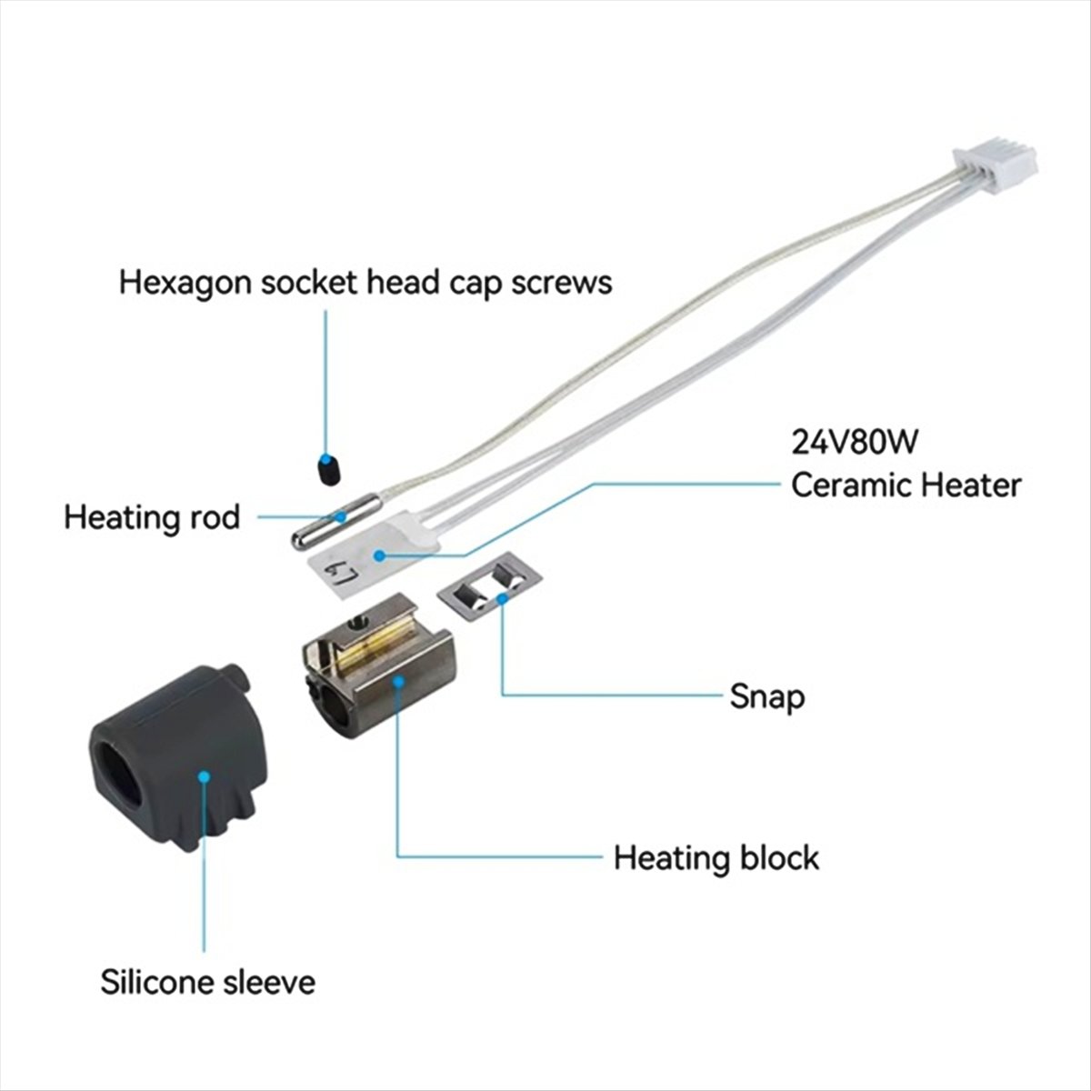 A59E 2 Peças para Substituição - 3D Printer Hotend Kit avaliação e preço