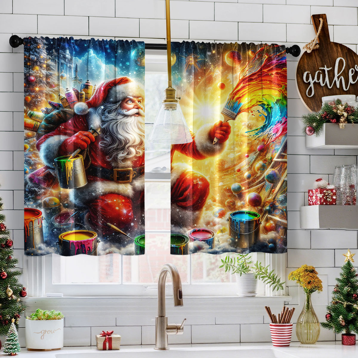 Cortinas Curtas de Natal VIKAM - 3D Printing Cafe avaliação e preço